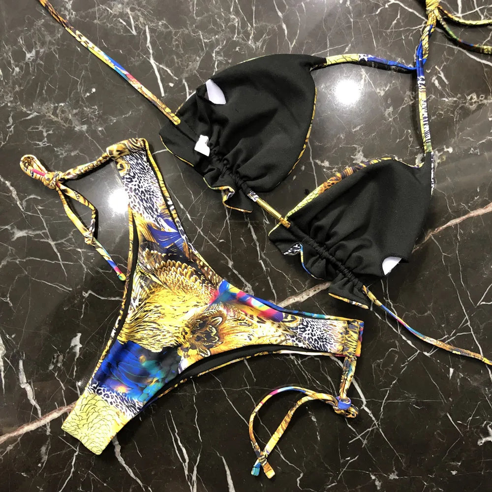 Women’s Sporty Push-Up Bikini Set – Hot Beachwear Swimwear