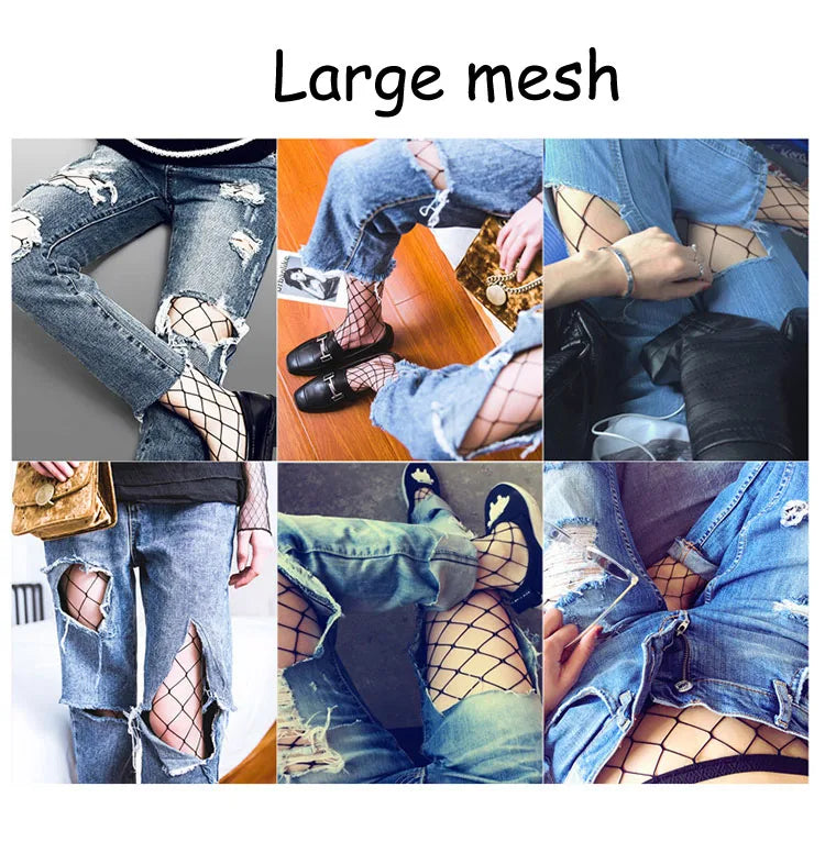 Women’s Sexy Fishnet Stockings – High-Waist Pantyhose