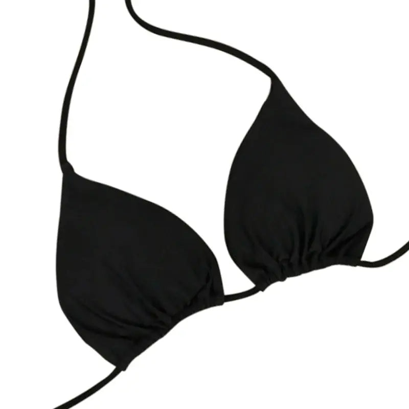 European & American Neck Strap Bikini – Adjustable Multicolor Swimsuit Set