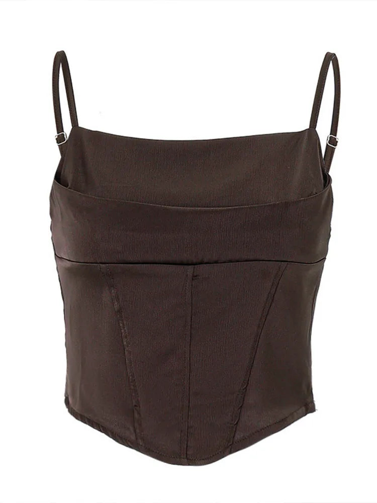 Summer Spaghetti Strap Skinny Camisole Top