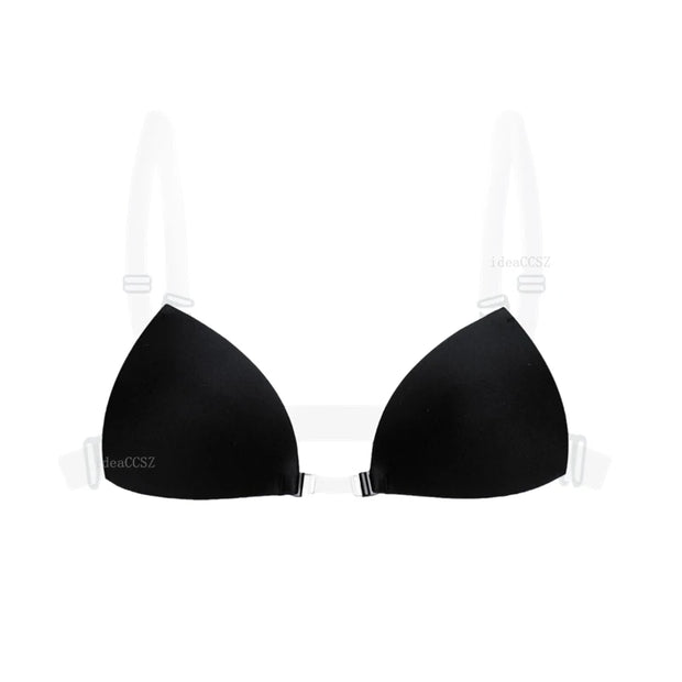 Sticky Bra for Women Backless Wedding Dress Silicone Plunge Deep U Neck Adhesive Bras Lift Boob Invisible Underwear Nipple Cover