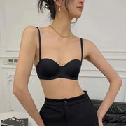 Seamless Push Up Bras For Women 1/2 Cup Underwear Padded Bra Comfort Invisible Brassiere Non-wire Fixed Cup Sexy Lingerie