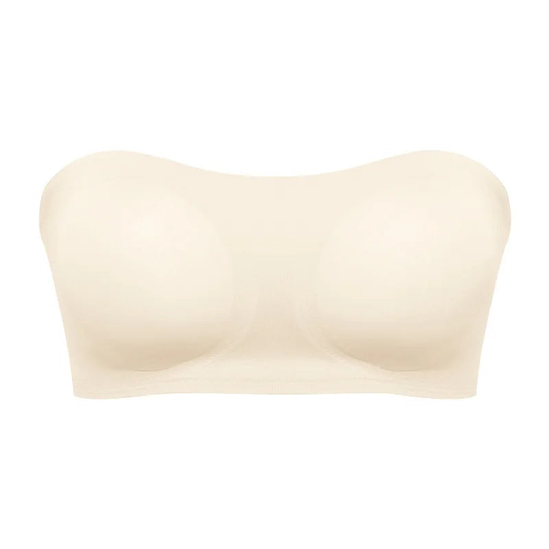 Strapless Push-Up Ice Silk Bra