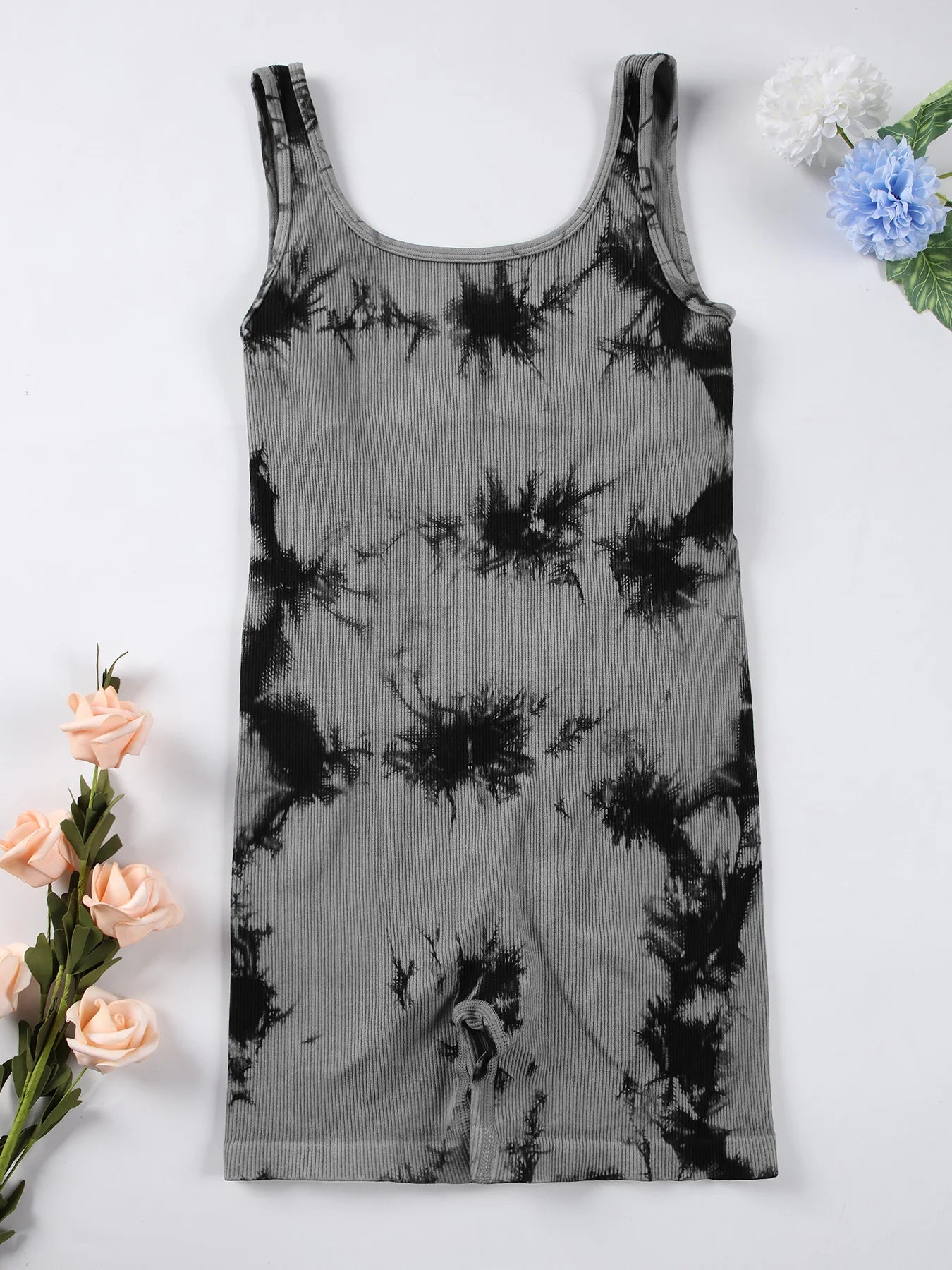 Backless Yoga Suit – U-Neck Sleeveless Sports Jumpsuit for Women