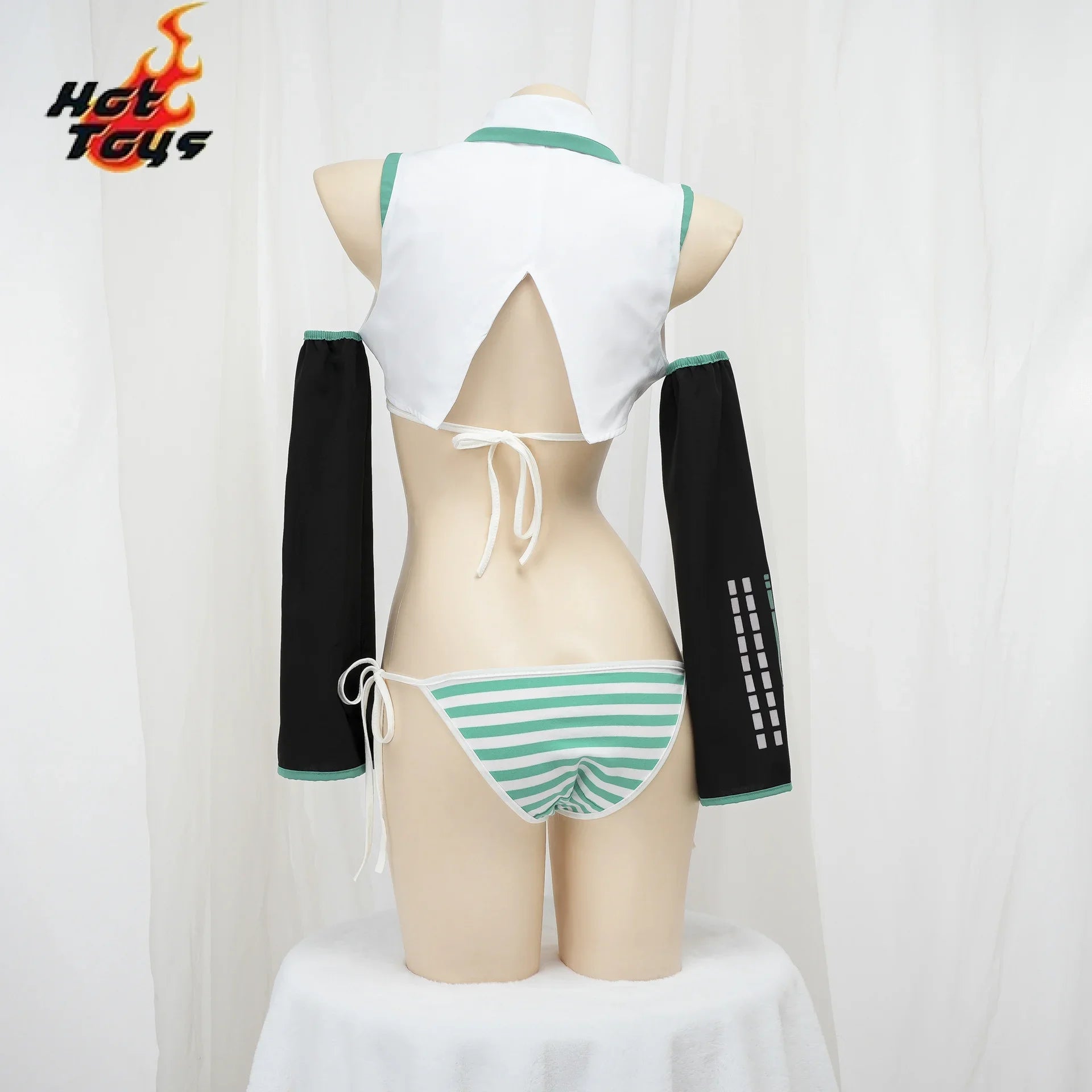 Anime Miku Cosplay Costume – Snow Christmas Roleplay Bikini Set