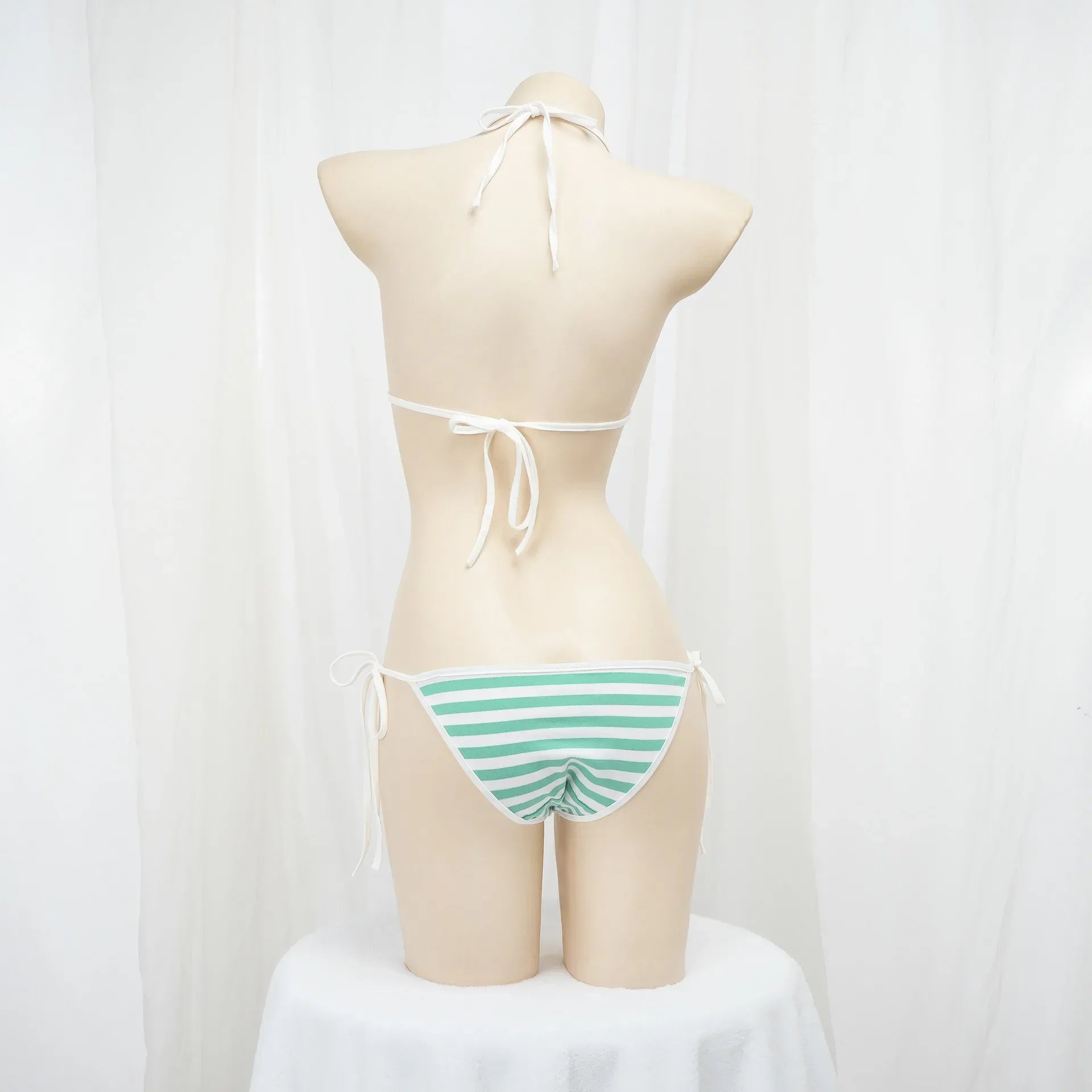 Anime Miku Cosplay Costume – Snow Christmas Roleplay Bikini Set