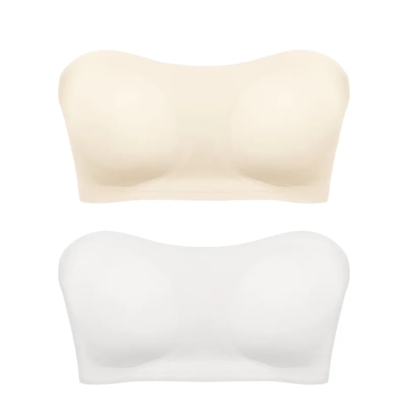 Strapless Push-Up Ice Silk Bra