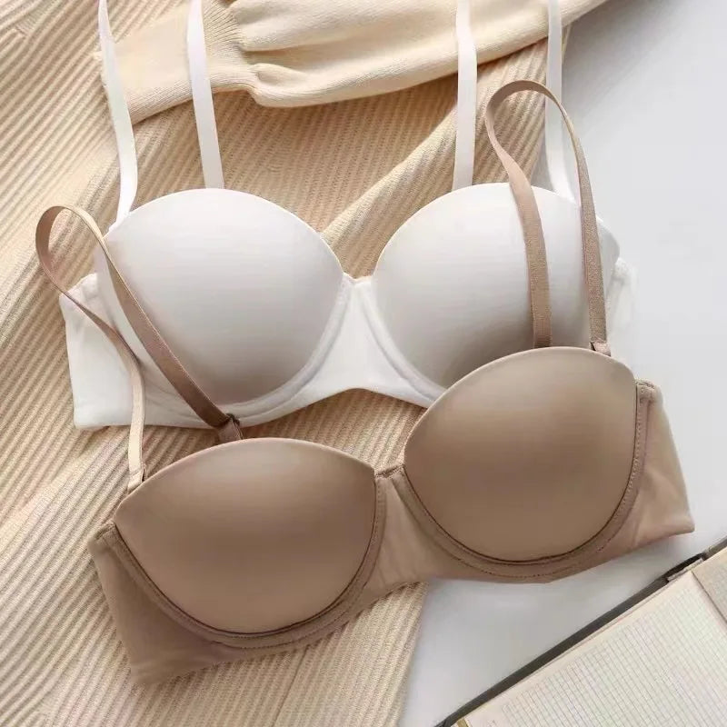 Seamless Bras For Women Underwear Push Up Bra 1/2 Cup Bralette Comfort Soft Invisible Brassiere Non-wire Simple Sexy Lingerie