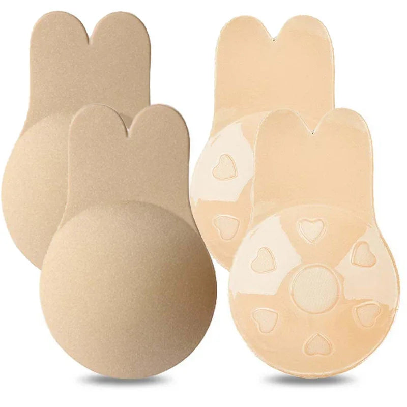Invisible Nude Bra Push Up Chest Paste Sexy Breast Pasty Invisible Mango Silicone Chest Sticker For Women Wedding DropShip