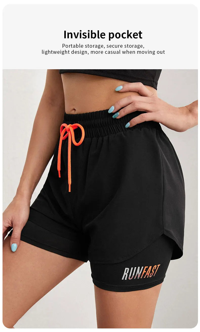 Comfortable Workout Shorts with Two-Piece Design