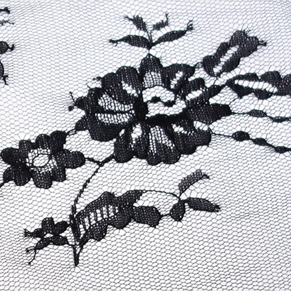 Lace Lingerie Set with Non-Padded Bra, Panty & Garter Stocking