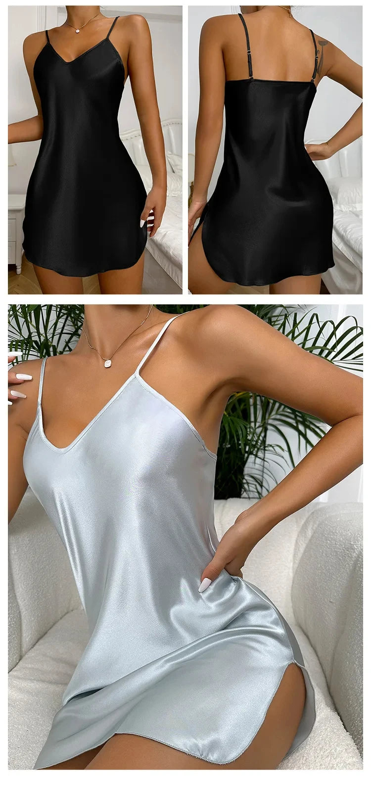 Women’s Small Fresh Short Dress – Casual Home Pajamas & Nightdress