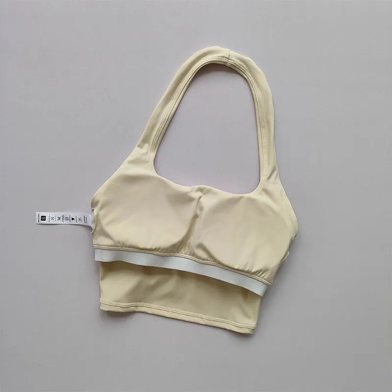 Women’s Fitness Sports Bra – Backless Yoga & Gym Crop Top