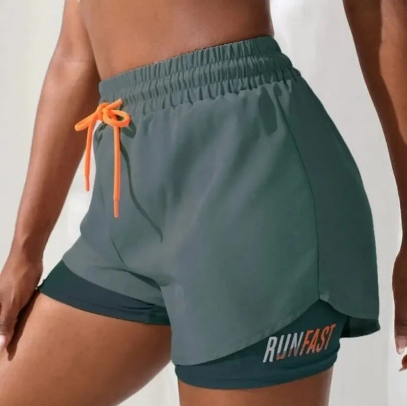 Comfortable Workout Shorts with Two-Piece Design