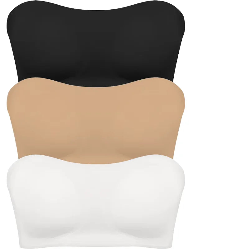 Strapless Push-Up Ice Silk Bra