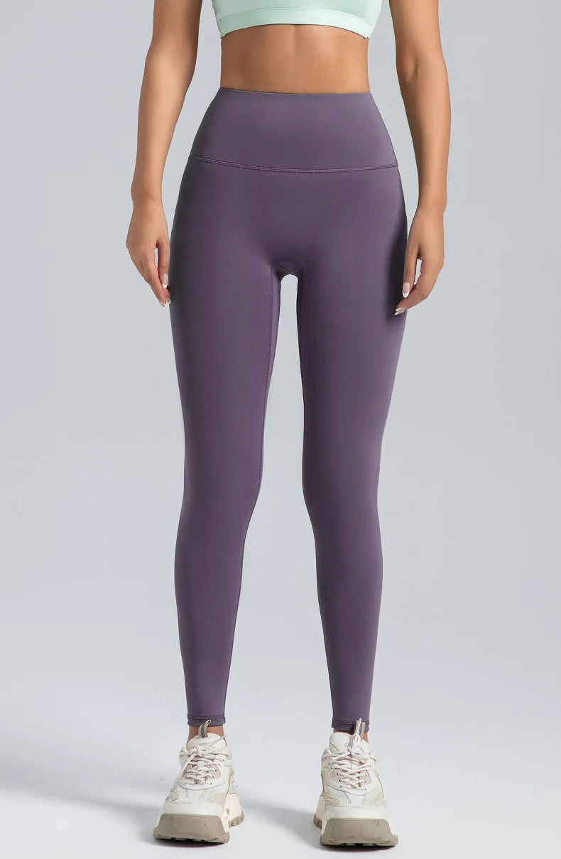 Women’s High-Waist Black Yoga Leggings with Abdominal Compression