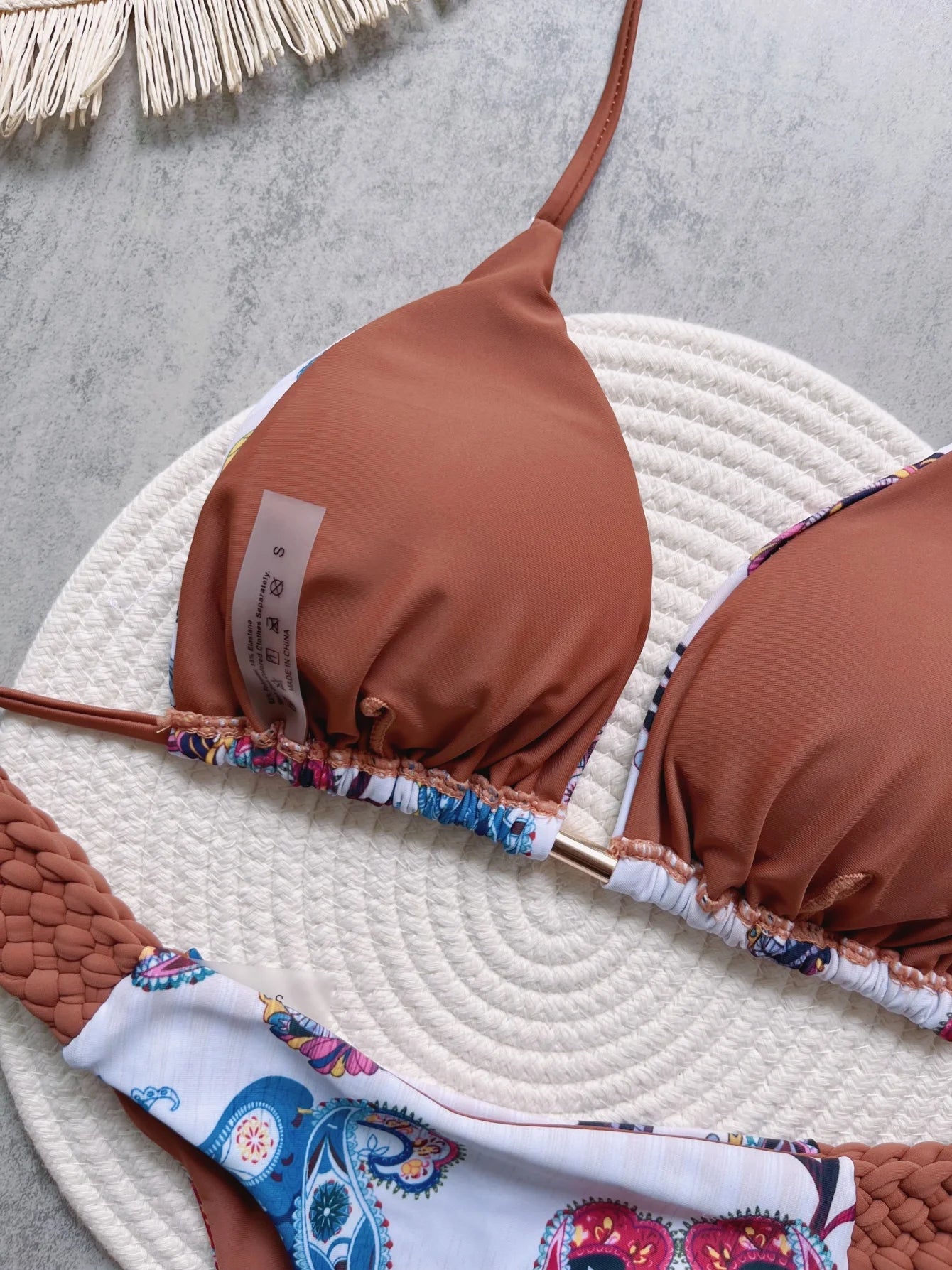 Halter Top & Mini Thong Bikini Set – High Cut Women’s Swimwear