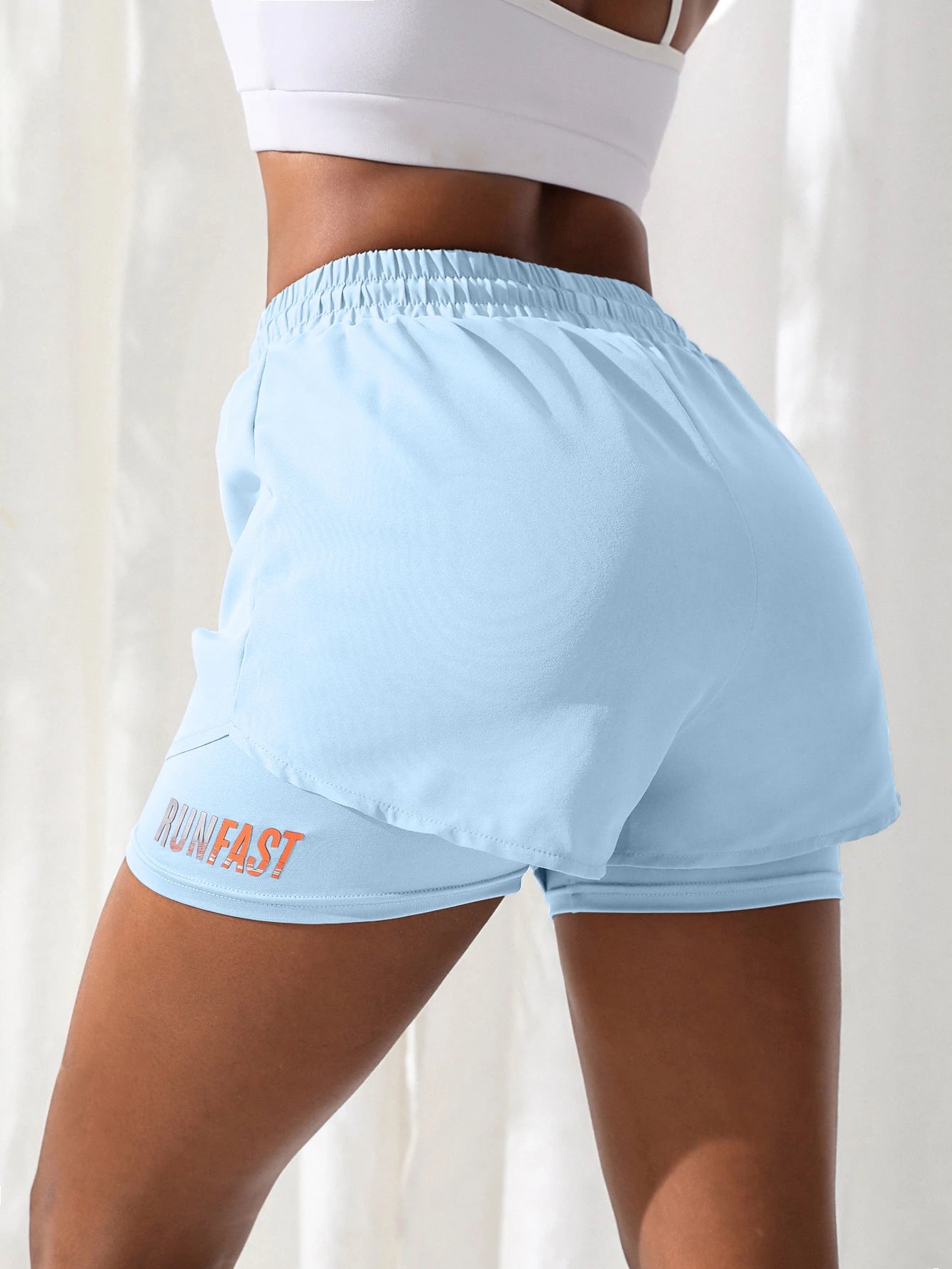 Comfortable Workout Shorts with Two-Piece Design