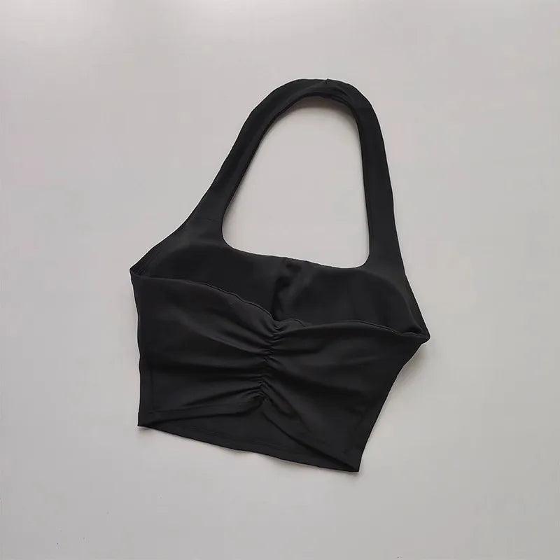 Women’s Fitness Sports Bra – Backless Yoga & Gym Crop Top