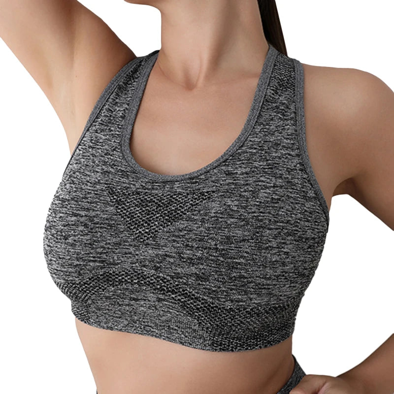Sports Women Bras Yoga Top Vest High Shockproof Quick-drying Yoga Gym Running Fitness Underwear Ladies Seamless Sportswear