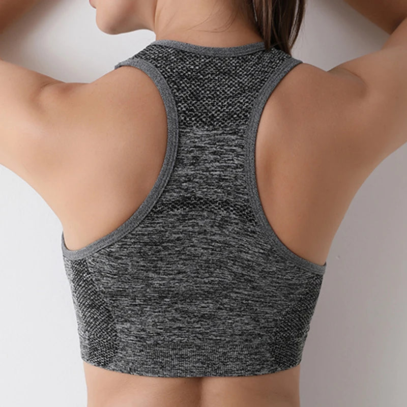 Sports Women Bras Yoga Top Vest High Shockproof Quick-drying Yoga Gym Running Fitness Underwear Ladies Seamless Sportswear
