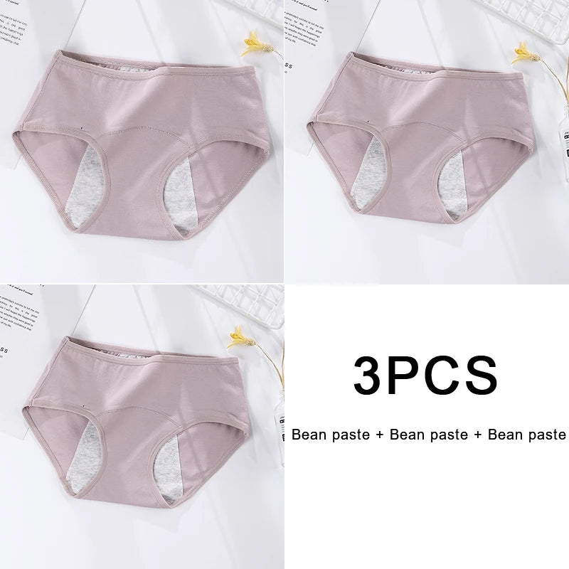 3-Pack Women’s Leakproof Menstrual Briefs