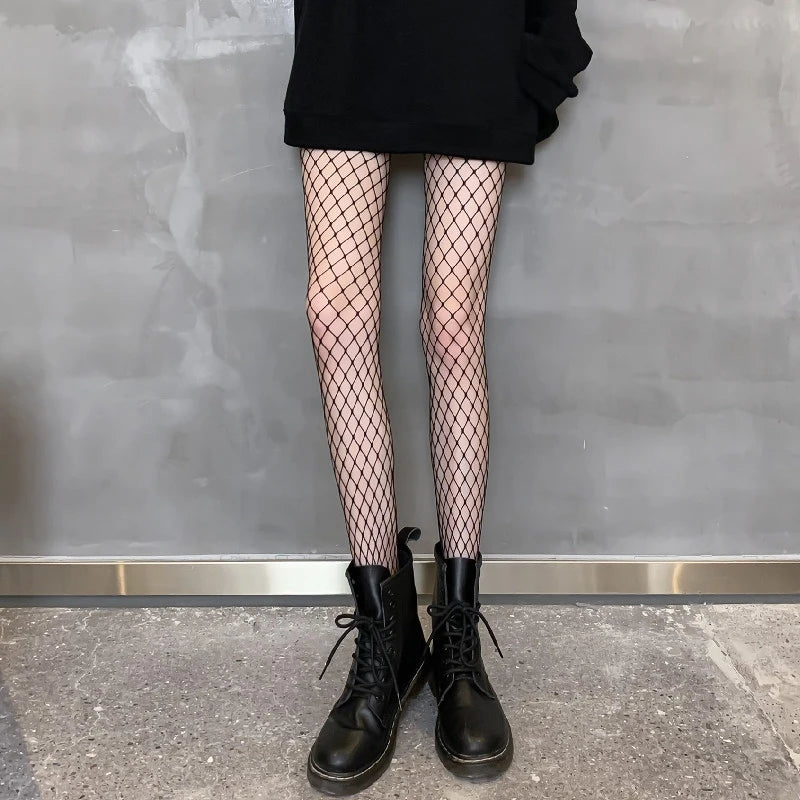 Women’s Sexy Fishnet Stockings – High-Waist Pantyhose