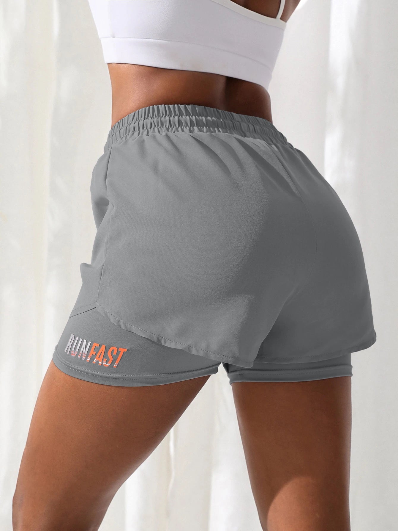 Comfortable Workout Shorts with Two-Piece Design