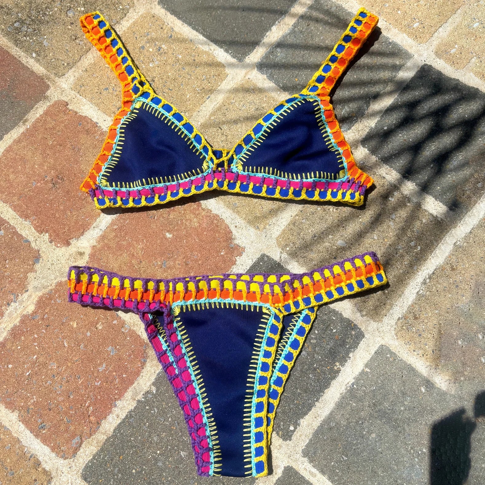 Crochet Bikini Set – Sexy Bandeau Swimwear & Brazilian Biquini