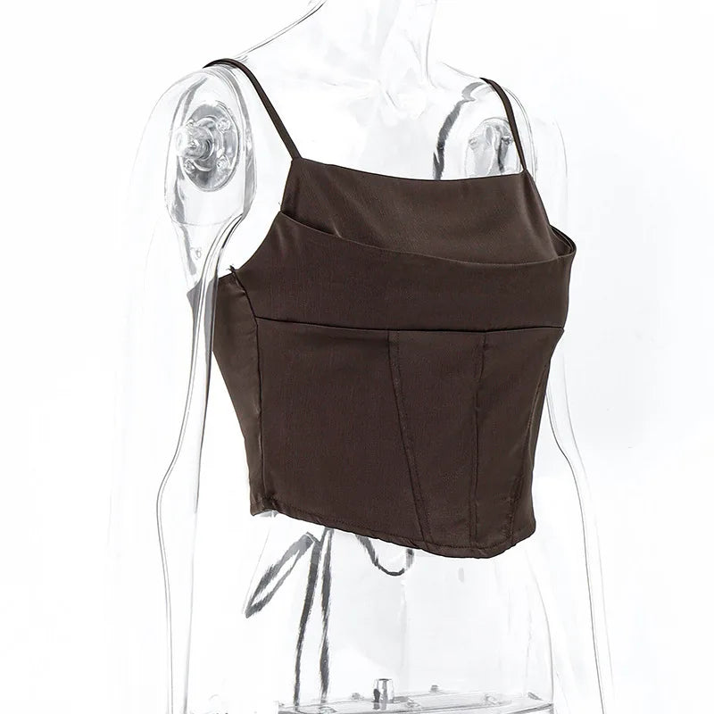 Summer Spaghetti Strap Skinny Camisole Top