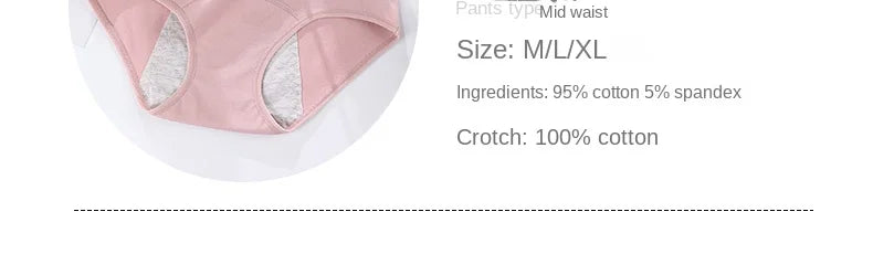 3-Pack Women’s Leakproof Menstrual Briefs