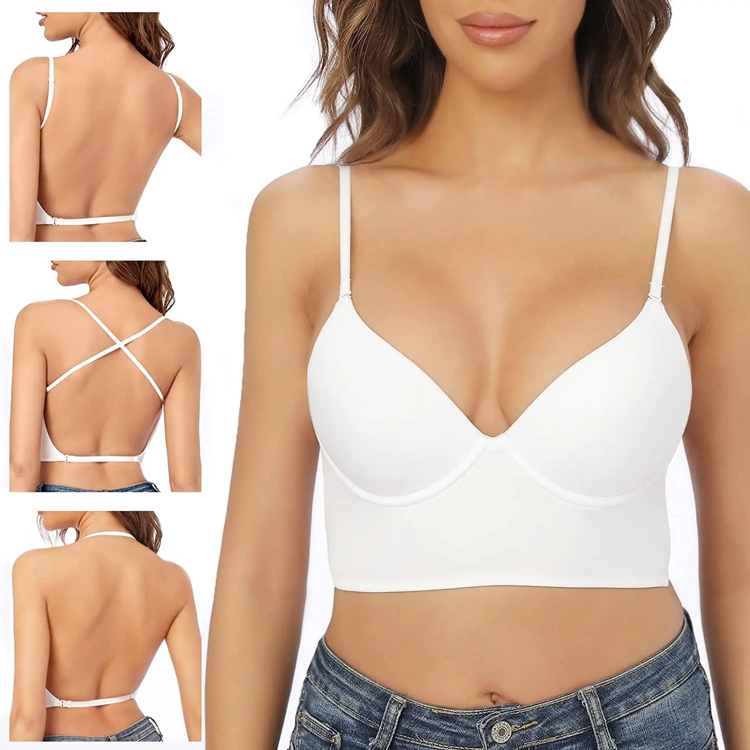Invisible Lift-Up Backless Bra
