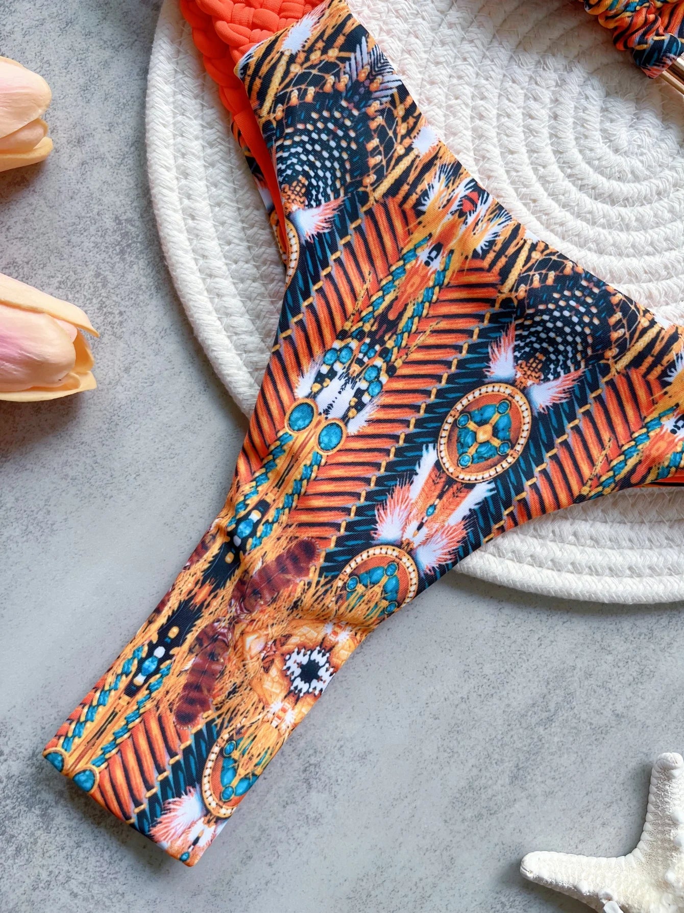 Halter Top & Mini Thong Bikini Set – High Cut Women’s Swimwear