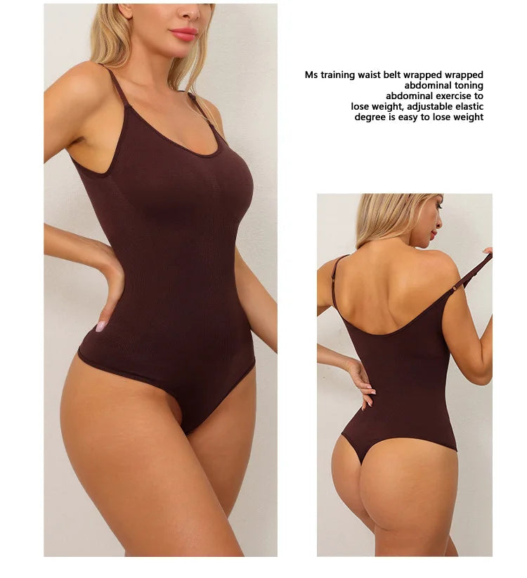 Full Body High Elastic Bodysuit Shapewear – Seamless Tummy Control Waist Trainer