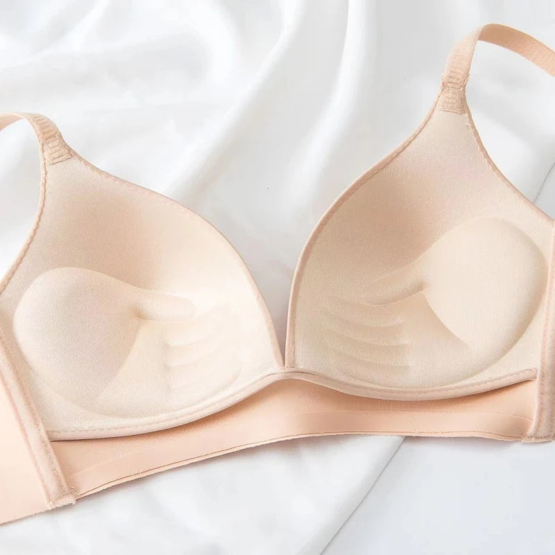 Seamless No-Steel-Ring Push-Up Bra