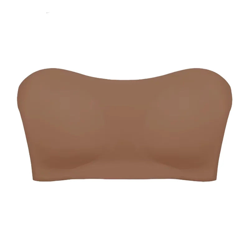 Strapless Push-Up Ice Silk Bra