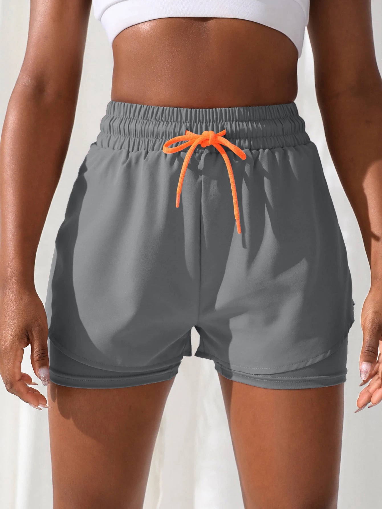 Comfortable Workout Shorts with Two-Piece Design