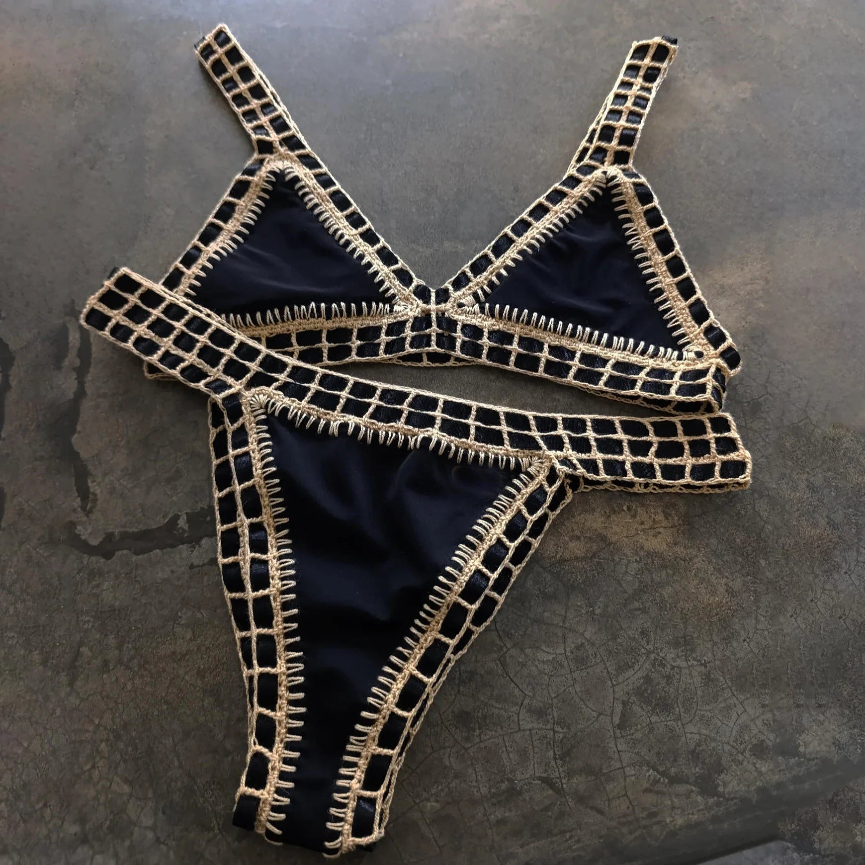 Crochet Bikini Set – Sexy Bandeau Swimwear & Brazilian Biquini
