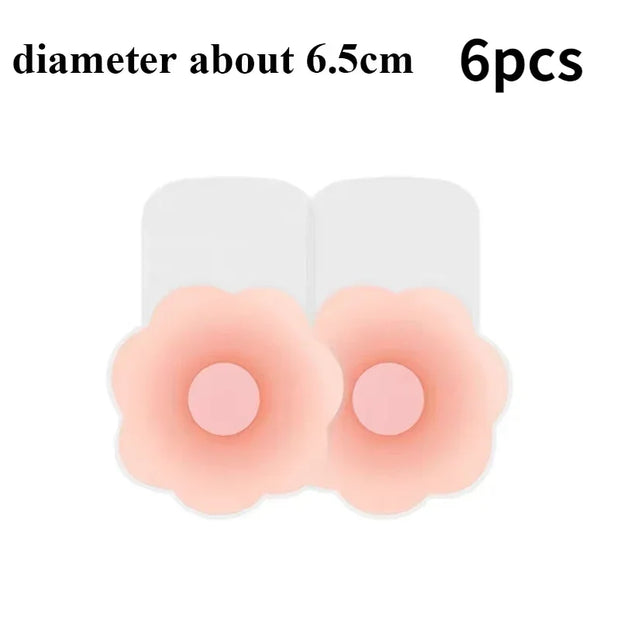 New Reusable Silicone Nipple Cover for Women Bra Sticker Breast Petal Strapless Bra Invisible Boob Pads Chest Pasties Intimates