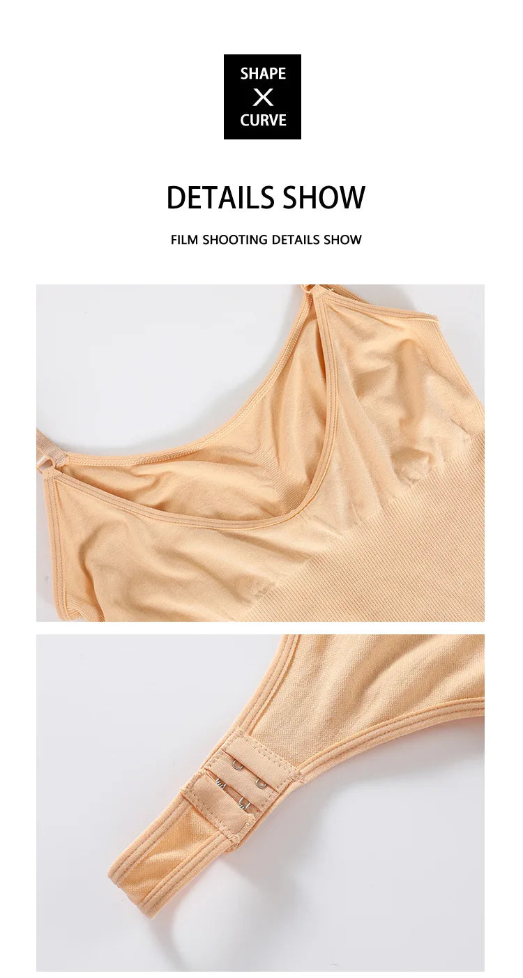 Full Body High Elastic Bodysuit Shapewear – Seamless Tummy Control Waist Trainer