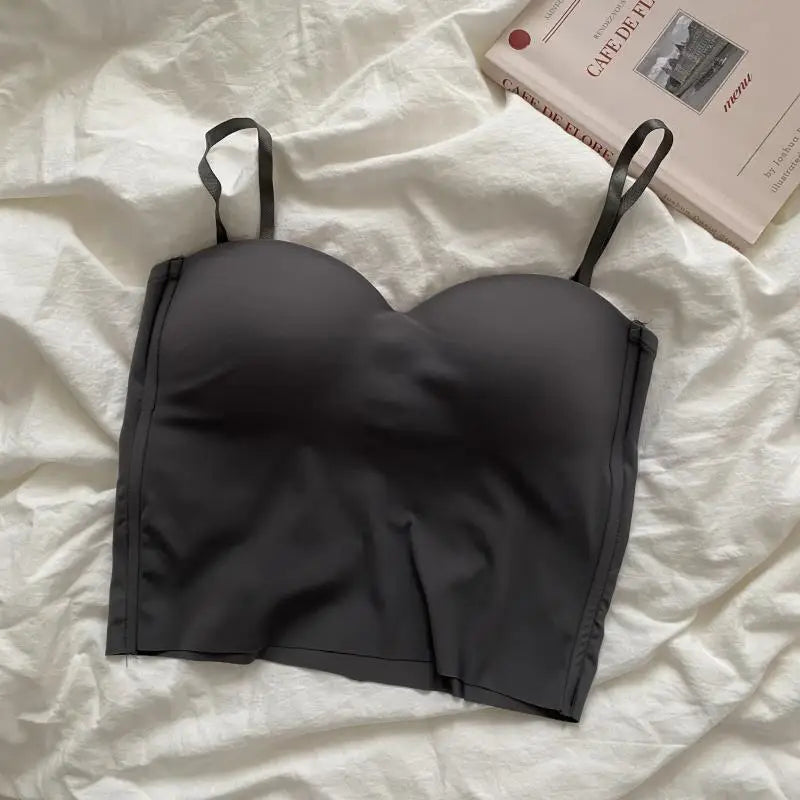 Thin Ice Silk French Back Camisole – Integrated Cup