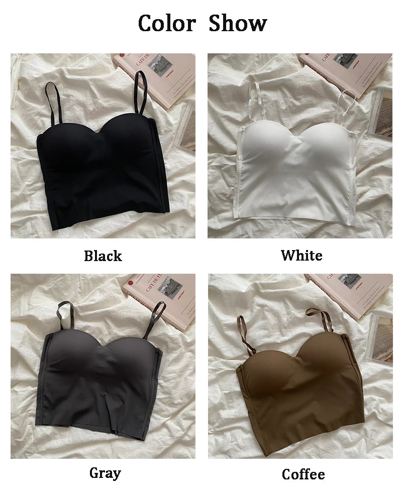 Thin Ice Silk French Back Camisole – Integrated Cup