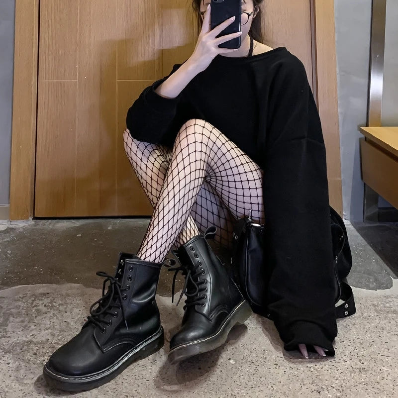 Women’s Sexy Fishnet Stockings – High-Waist Pantyhose