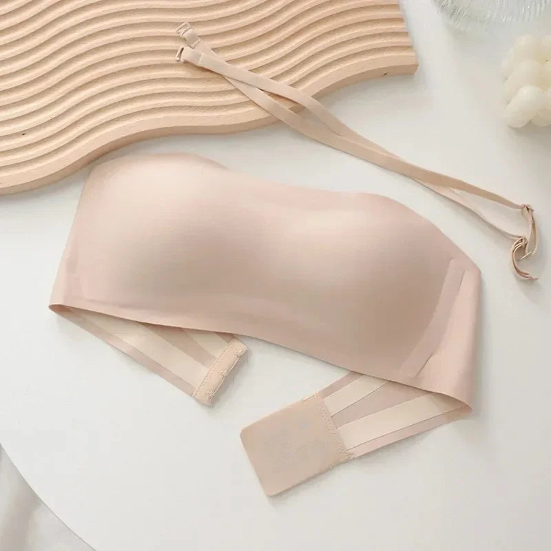 Sexy Seamless Tube Top Bra Invisible strapless Bras Women Underwear thin Non slip Push up Bralette Wireless Female Lingerie