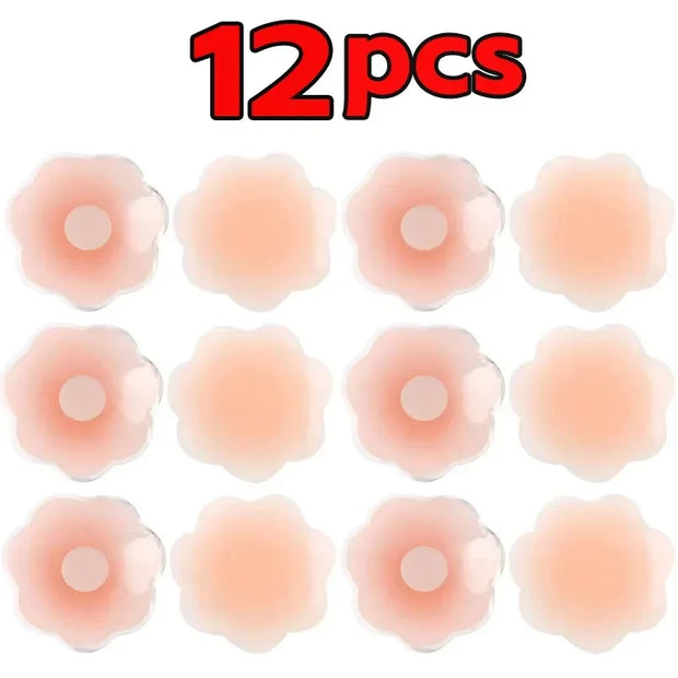 New Reusable Silicone Nipple Cover for Women Bra Sticker Breast Petal Strapless Bra Invisible Boob Pads Chest Pasties Intimates