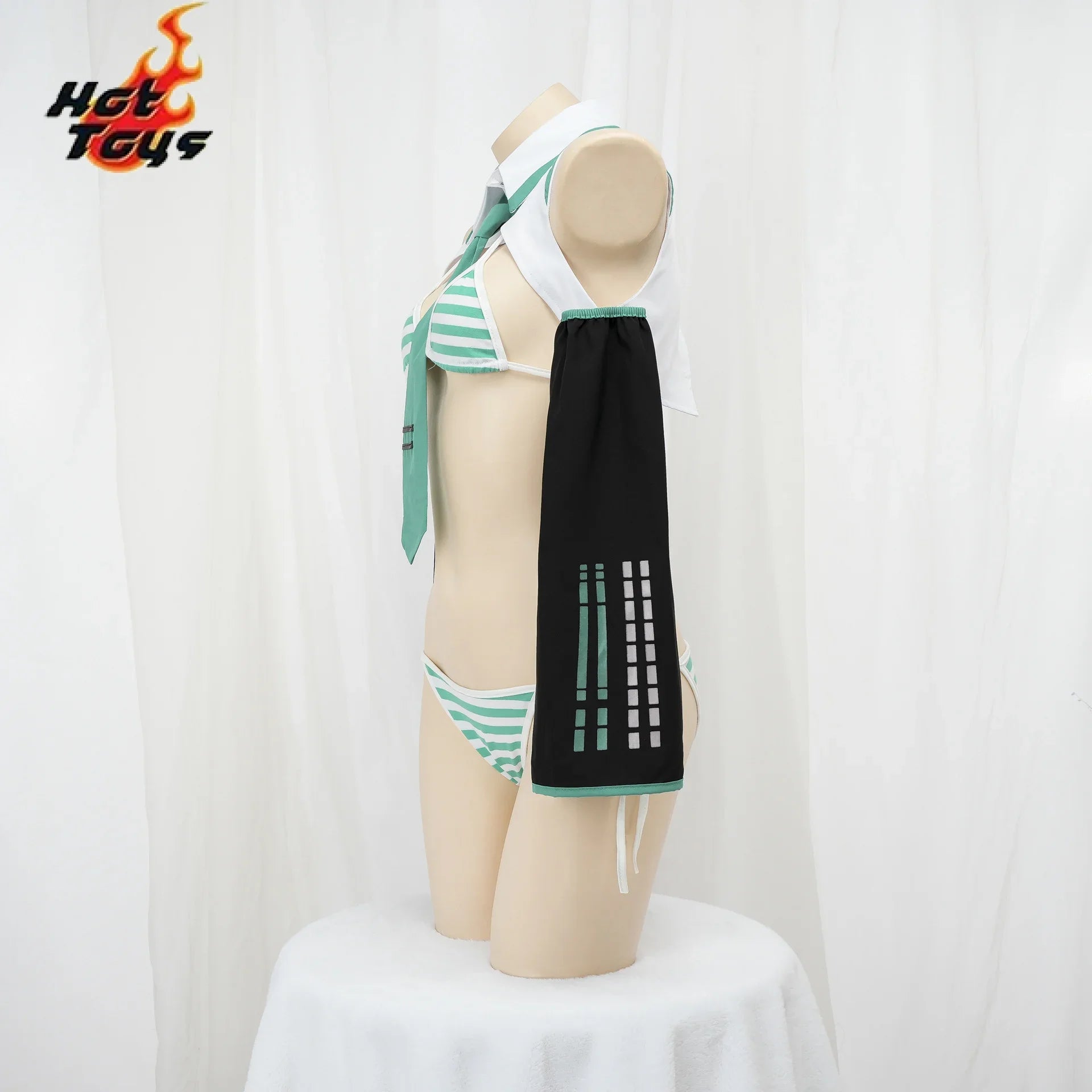 Anime Miku Cosplay Costume – Snow Christmas Roleplay Bikini Set