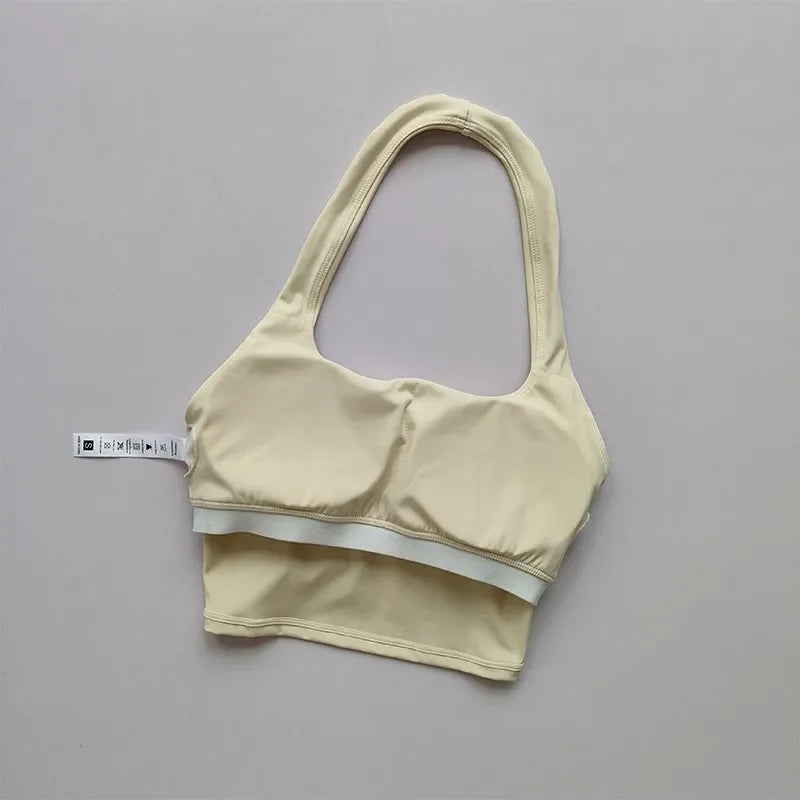 Women’s Fitness Sports Bra – Backless Yoga & Gym Crop Top