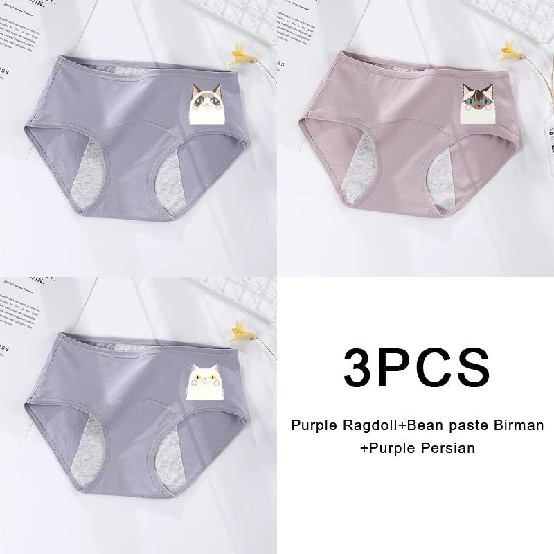 3-Pack Women’s Leakproof Menstrual Briefs