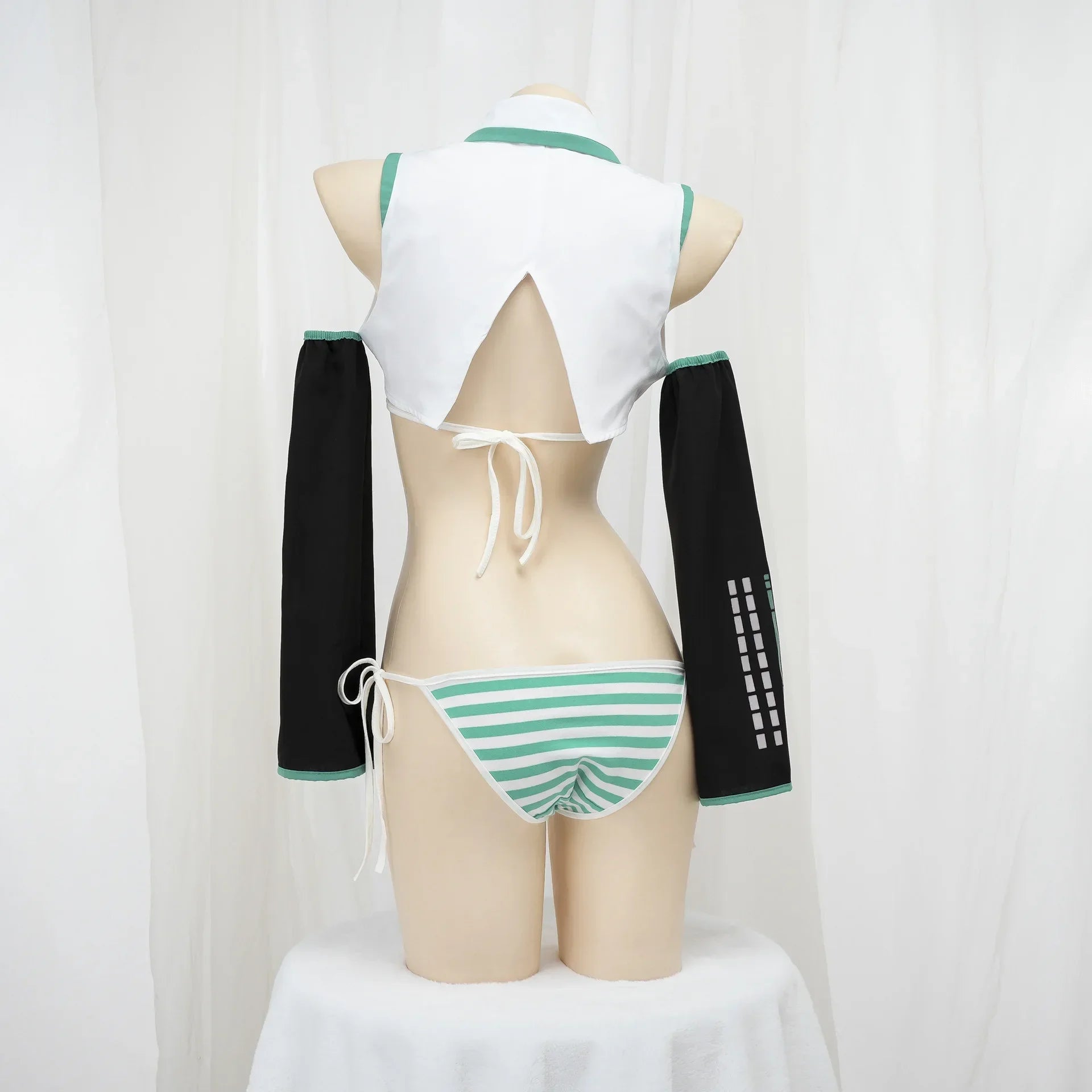 Anime Miku Cosplay Costume – Snow Christmas Roleplay Bikini Set