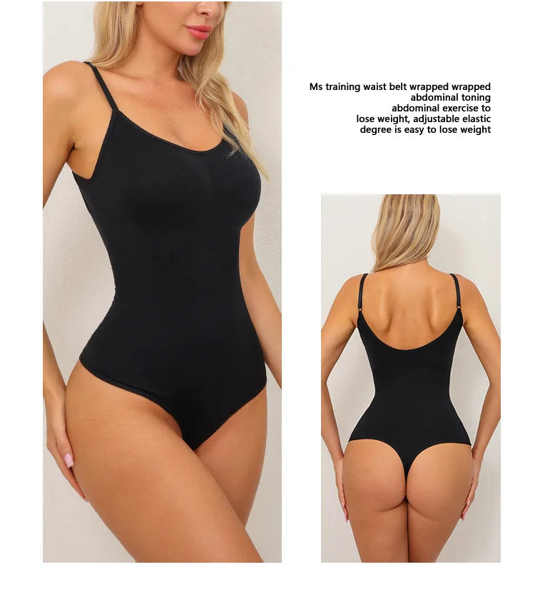 Full Body High Elastic Bodysuit Shapewear – Seamless Tummy Control Waist Trainer